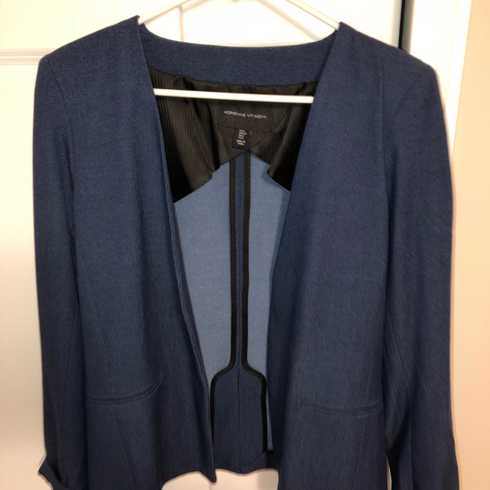 Adrienne Vittadini blue blazer size small